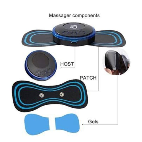 EMS Muscle Stimulator Massager Components – Host, Patch & Gel Pads