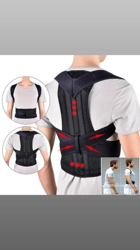 Posture Corrector Back Brace – Adjustable Shoulder & Back Support Belt